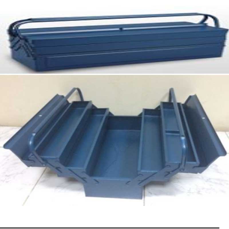 TOOL BOX 530X200X200MM 0.3MM/ 3.2KG 3layers 5trays BLUE COLOR
