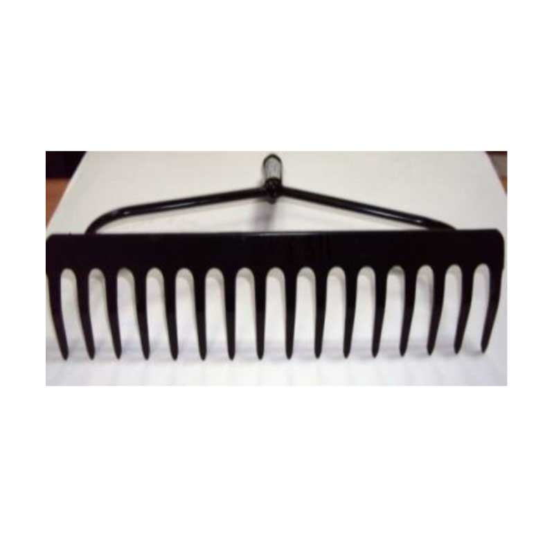GARDEN RAKE HEAD 16T (DARK GREEN)