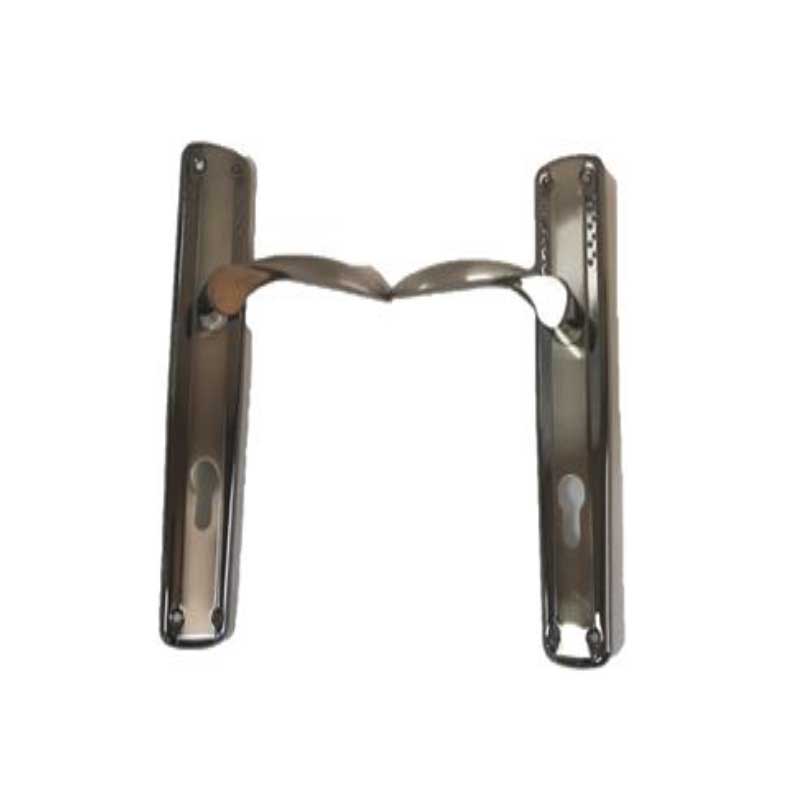 DOOR HANDLE WITH IRON PLATE & ZINC HANDLE