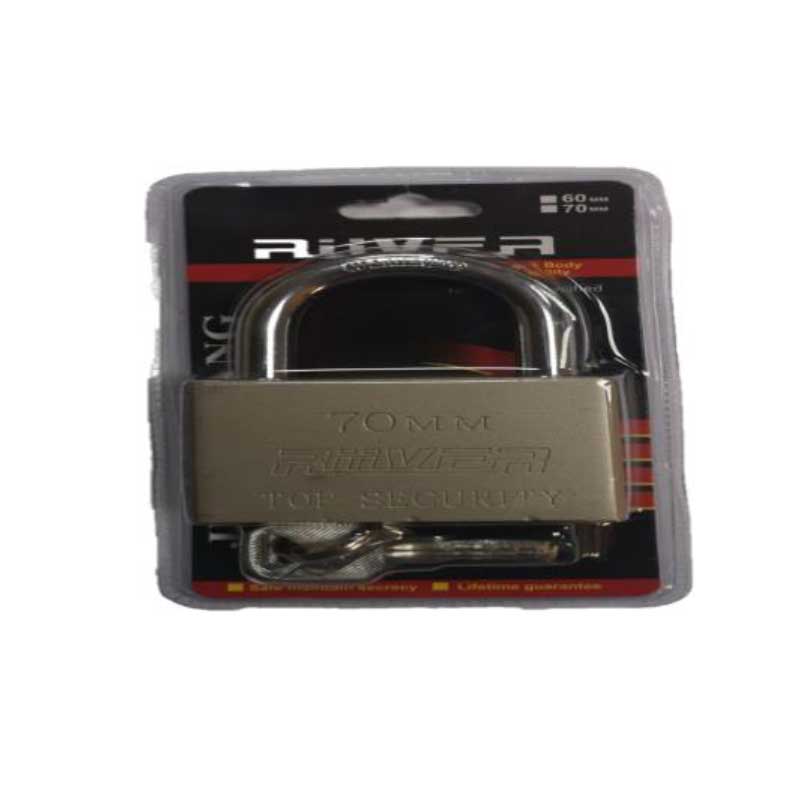 BRASS BODY PADLOCK HEAVY DUTY WITH SHORT SHACKLE