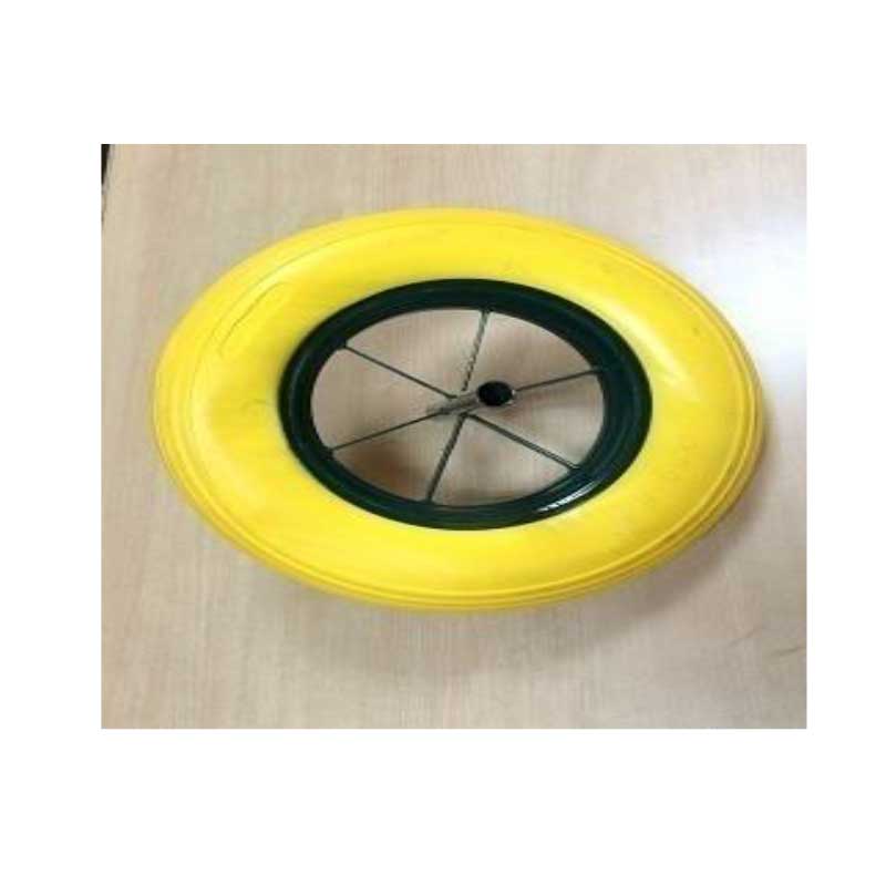 SPARE WHEEL 14X4 PU WHEELS 3.5-8 FOR W/B ROUND TYPE