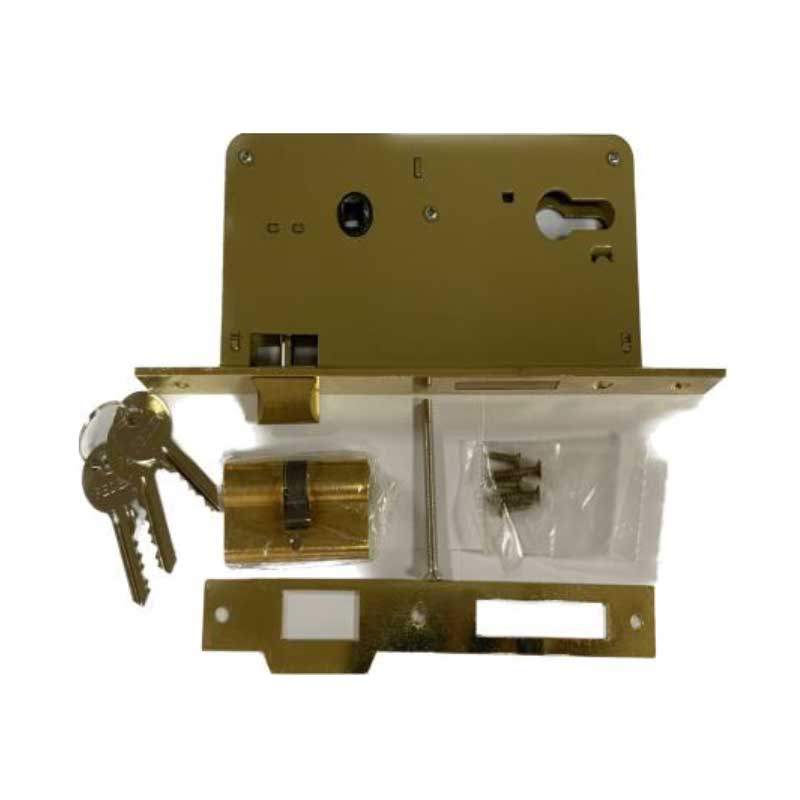 BRASS H/DUTY BODY LOCK(FEDEX)WITH 60MM CYLINDER