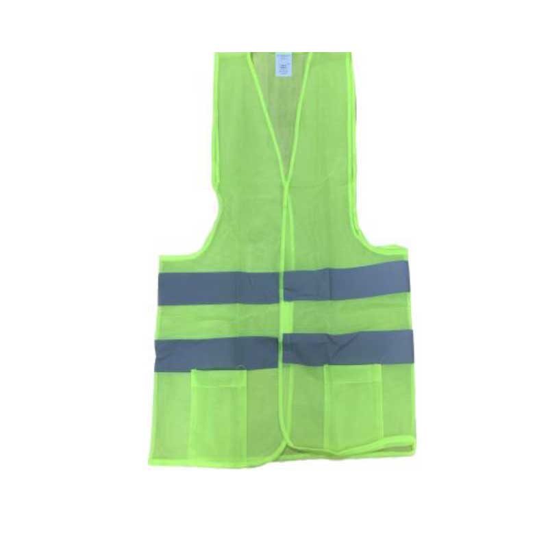 GREEN SAFETY VEST WITH 2 POCKETS SIZE XL