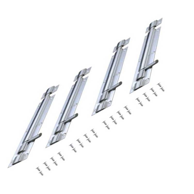 ALUMINUM TOWER BOLT  SILVER COLOR 