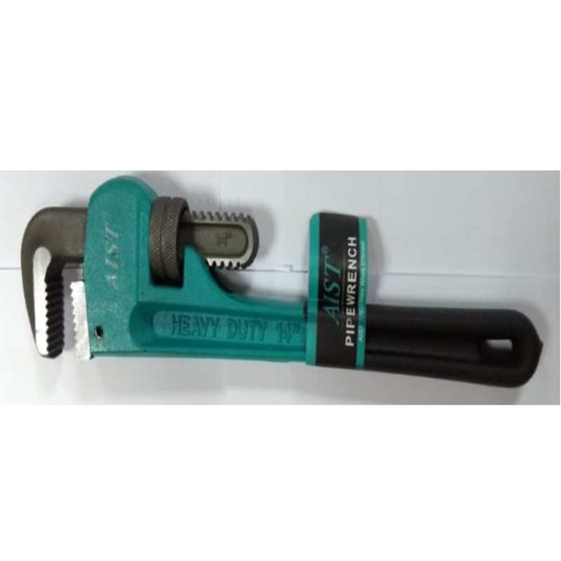American type Pipe Wrench w/Dipped Handle