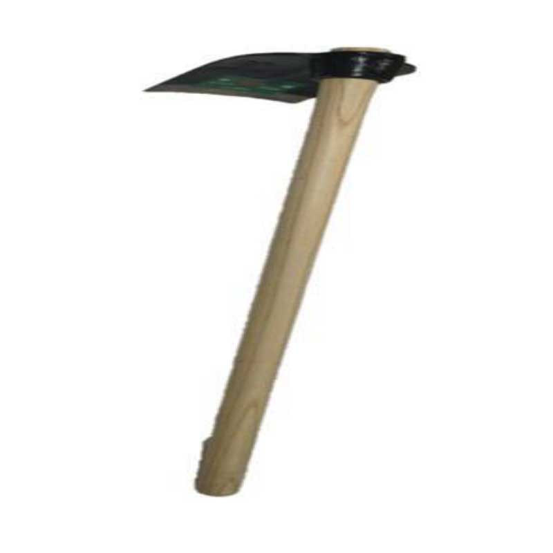 HOE HEAD W/ WOODEN HANDLE - ROUND TYPE