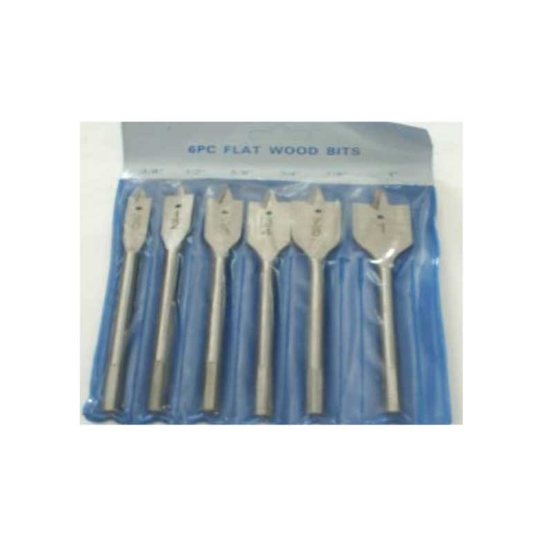 6pcs WOOD FLAT BIT SET