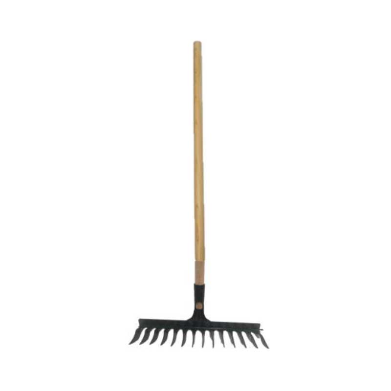 GARDEN RAKE HEAD 14T (DARK GREEN)