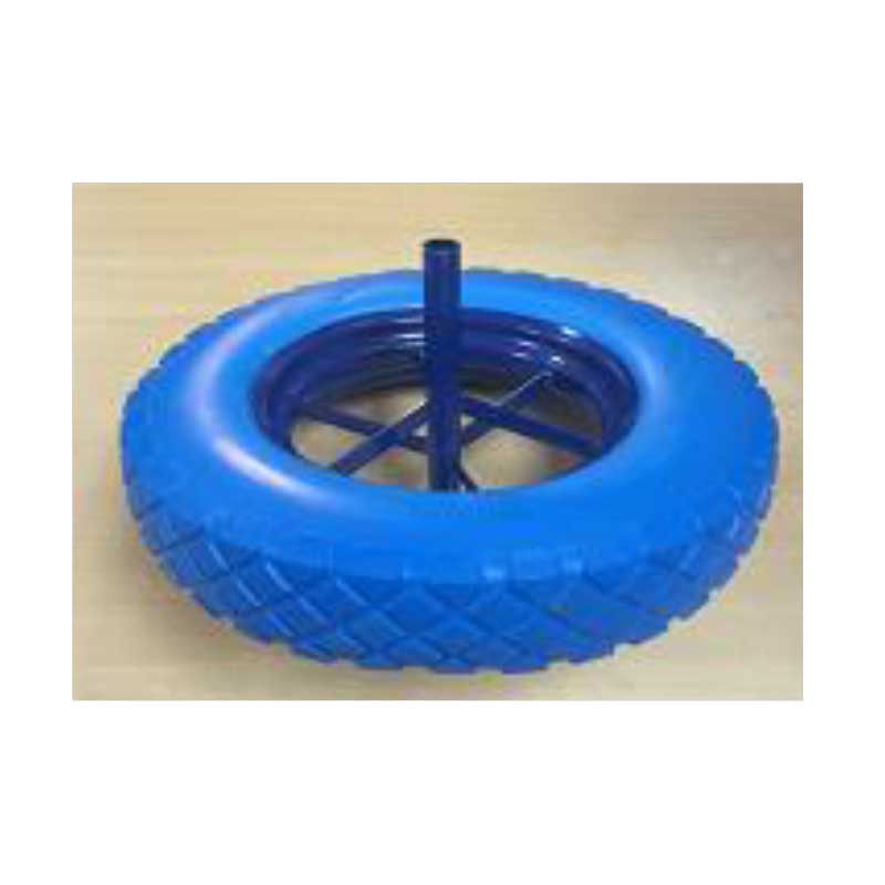 PU FOAM WHEELS FOR (F) WHEEL BARROW (1X5)3.5-8 FLAT TYPE