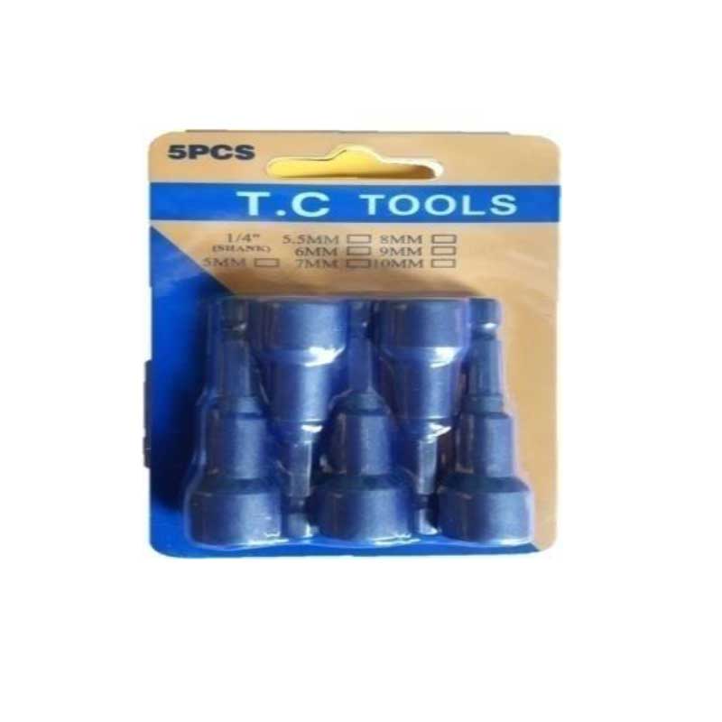 5PCS MAGNETIC NUT SOCKETS SETTERS 