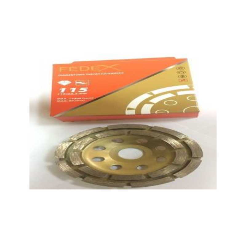 DIAMOND DISC WITH DOUBLE LINE ABBRASIVE