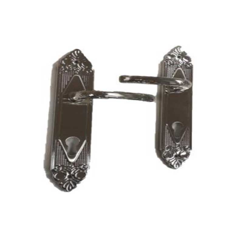 DOOR HANDLE WITH IRON PLATE & ZINC HANDLE