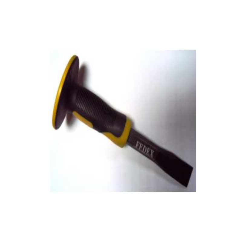 FLAT CHISEL W/ RUBBER HOLDER