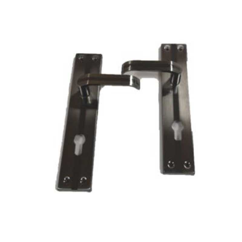 DOOR HANDLE WITH IRON PLATE & ZINC HANDLE
