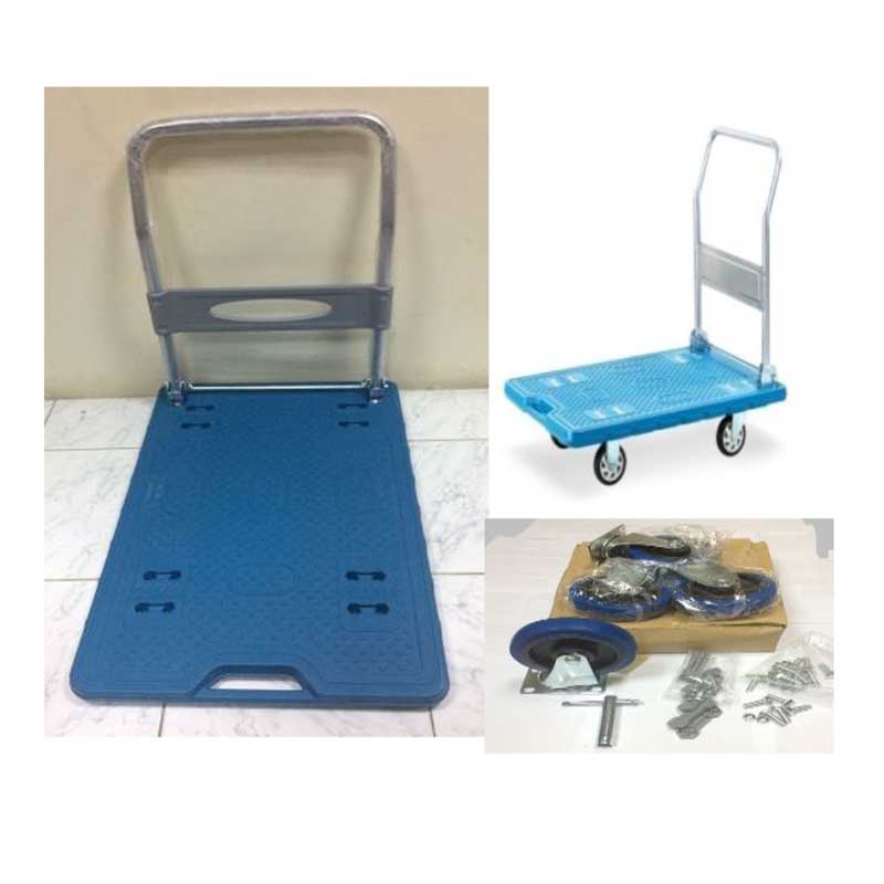 4 WHEEL TROLLEY 200KGS SILENT WHEEL 