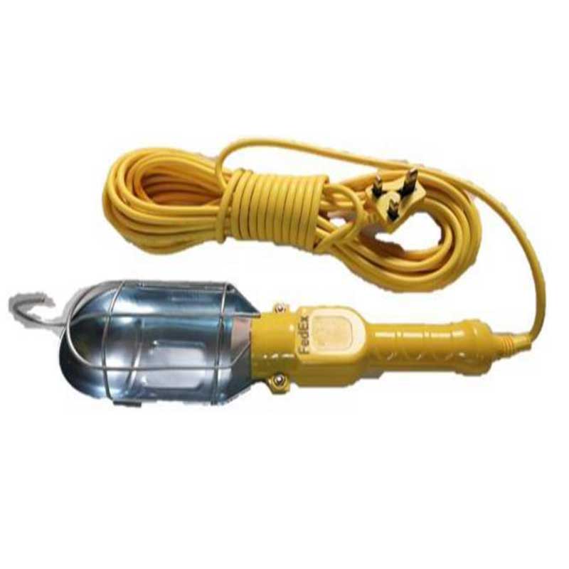 Steel type Garage light with 3-pin plug 5meter wire